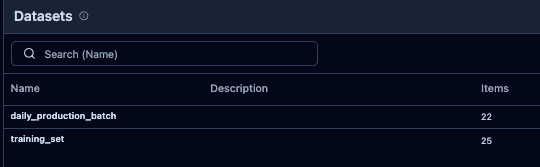 Langfuse daily_production_batch dataset view