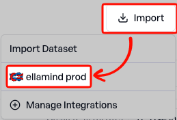 Selecting a Langfuse integration for import
